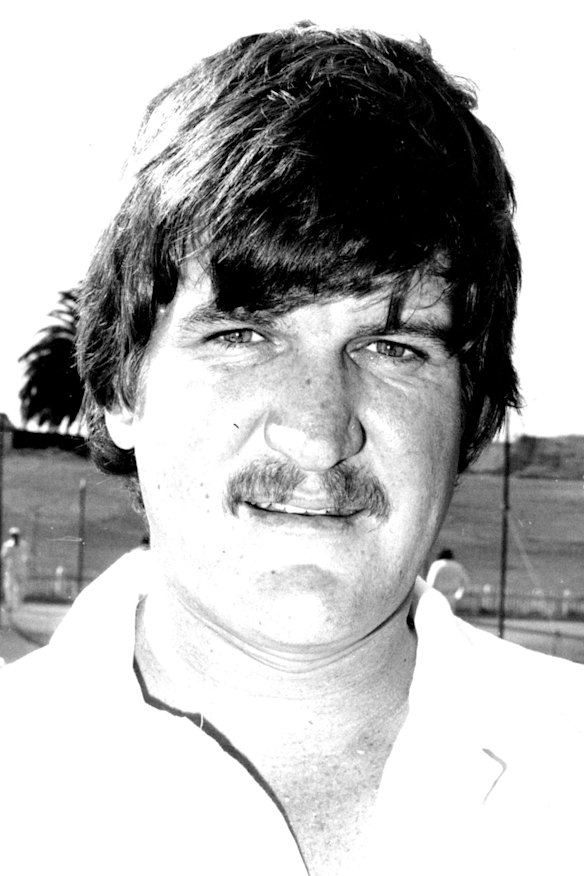 Tasmanian player Tony "Benny" Benneworth in 1979.
