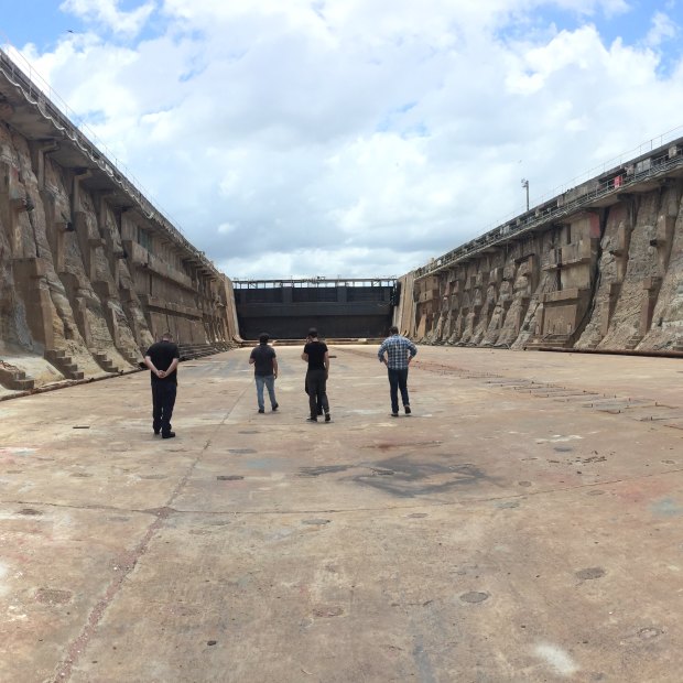 The Caincross dry dock.