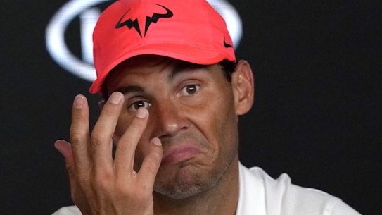 Rafael Nadal was hit by IT gremlins during an Instagram Live session.