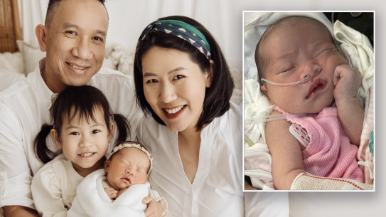 Jacky and Penny Lim with daughter Arielle and baby Avery.