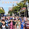 Caxton Street in Brisbane during the NRL’s Magic Round.