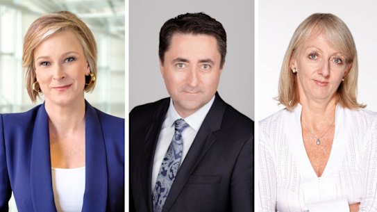 Big roles to fill at ABC: Leigh Sales, Gaven Morris and Sally Neighbour. 