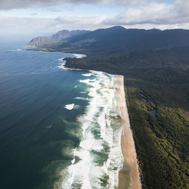 Part of Tasmania’s 85-kilometre 
South Coast Track, where rudimentary campsites with drop toilets could be replaced with “environmentally sensitive” huts featuring hot showers.