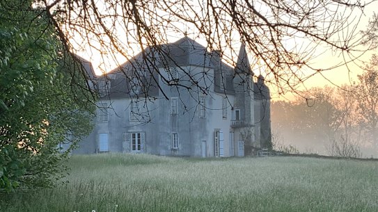 Château de La Roche-Joubert, the author’s home in France.