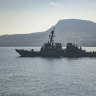 Houthi rebels fire at US warship, set oil tanker alight as Red Sea attacks escalate
