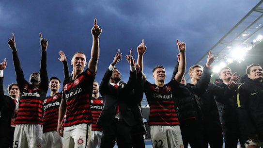 Euphoric: The Wanderers can harness the atmosphere at Bankwest Stadium to their advantage, says Tass Mourdoukoutas.