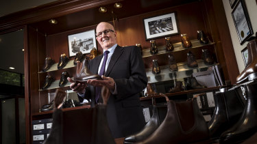 Second-generation shoemaker and McCloud Shoes owner, Peter Parkinson. 