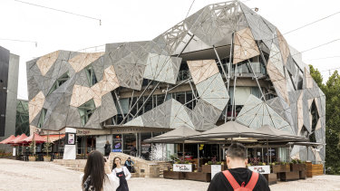 The Yarra building at Federation Square, proposed for demolition to make way for Apple.