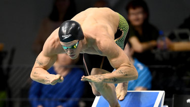 Cody Simpson at the Australian Swimming Championships in Adelaide.