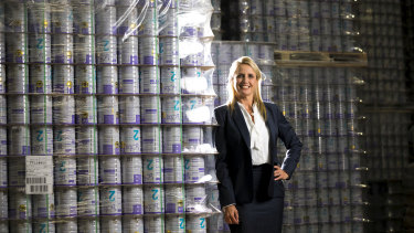 Bubs Australia chief executive Kristy Carr: the infant formula maker is seeking a $63 million capital raising.