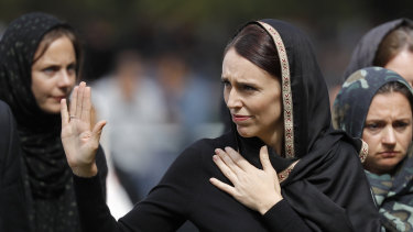 New Zealand Prime Minister Jacinda Ardern said she didn't think twice about wearing a black hijab when comforting victims of the attack.