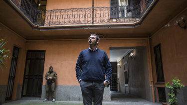 Paolo Borrometi is one of nearly 200 journalists in Italy who live under police protection. 