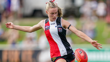 Mac attack: Molly McDonald in action for the Saints.