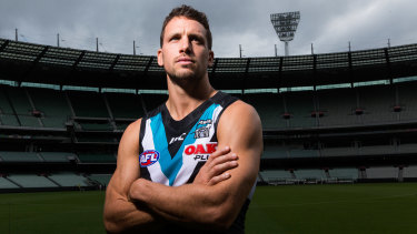 boak travis adelaide port down captain steps stood credit skipper