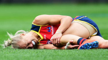 Erin Phillips tore her ACL during the AFLW grand final. Despiter the injury, she won the best-on-ground medal.