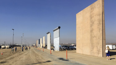 Contractors have completed eight prototypes of President Donald Trump's proposed border wall with Mexico.
