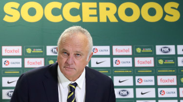 Socceroos coach Graham Arnold will have to cool his jets for at least another few months.