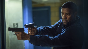 Denzel Washington in the movie reboot of The Equalizer.