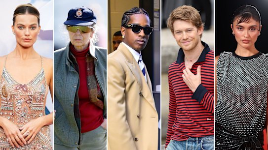 Best Dressed of 2025: Margot Robbie; Princess Anne; A$AP Rocky;Joe Alwyn; Sarah Ellen.