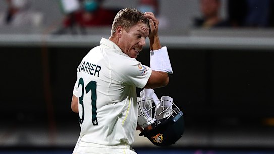 David Warner scored a duck on Saturday evening. 