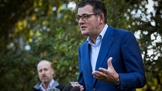 Premier Daniel Andrews said the state's strategy for containing the spread of COVID-19 was working.