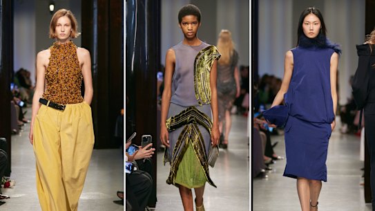 The finale of the Christopher Esber show, autumn 2025, Paris Fashion Week.