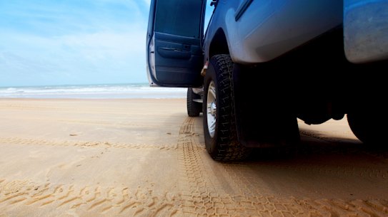 Beach four-wheel-driving is taking its toll on Lancelin, which is facing dramatic beach erosion.