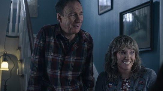 Toni Collette and David Thewlis and Toni Collette in a scene from I'm Thinking of Ending Things.