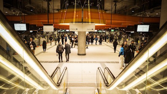 Melbournians flocked to get a sneak peek at the new ANZAC station.