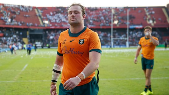 Harry Wilson leaves the field.