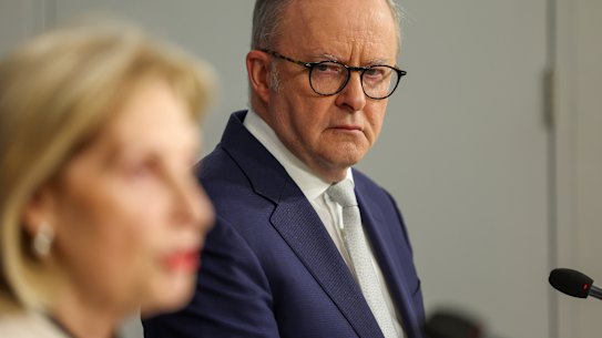 Prime Minister Anthony Albanese and Jillian Segal, the Special Envoy to Combat Antisemitism.