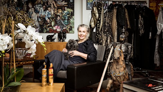 Melbourne couturier Kara Baker in her Melbourne studio.
