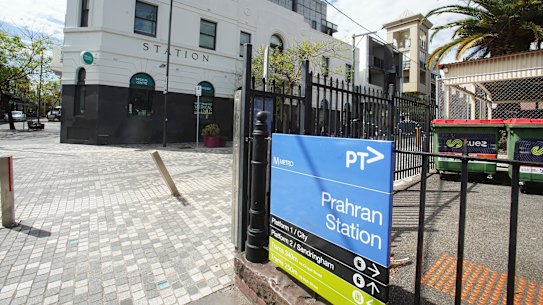 The area around Prahran train station is ripe for development, a new analysis has found. 