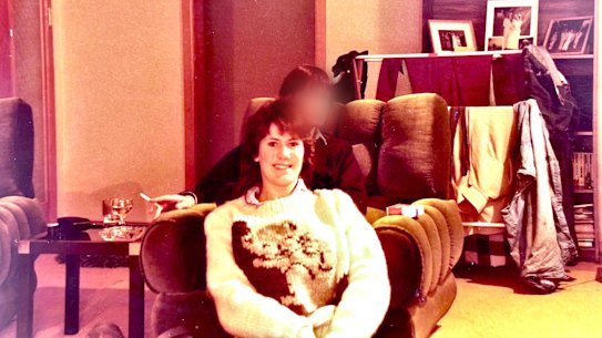 The author as a teenager, with her mother, whose face has been blurred for privacy reasons.