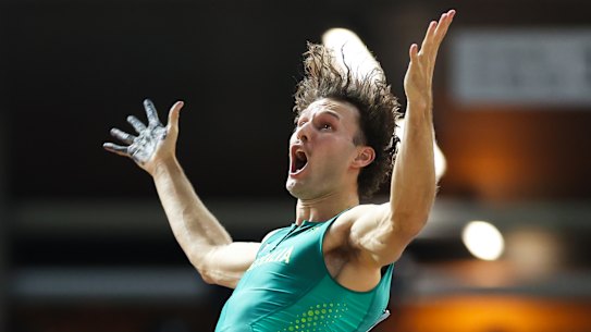 Australian pole vaulter Kurtis Marschall suffered a gruesome injury.