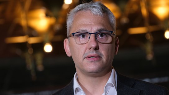 Victorian cabinet minister Danny Pearson in Melbourne.