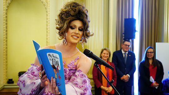 In May, a number of drag queens were invited to present drag story time at Victoria’s Parliament House.