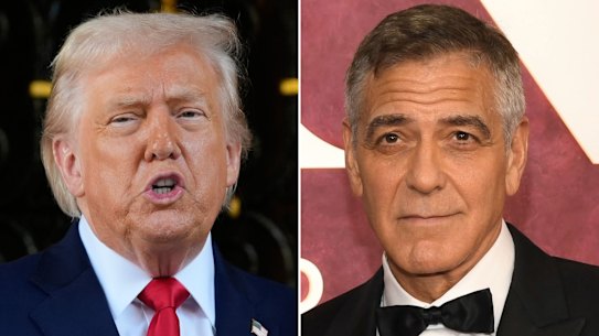 O presidente dos EUA, Donald Trump, saudou a cidadania francesa de George Clooney.