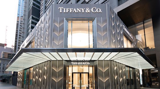 Tiffany & Co's flagship store in Sydney. The company has hired advisers to review LVMH's offer but has not yet responded to it