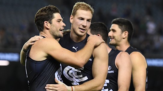 Harry McKay has re-signed with Carlton.