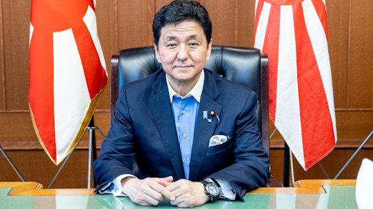 Japanese Defence Minister Nobuo Kishi.