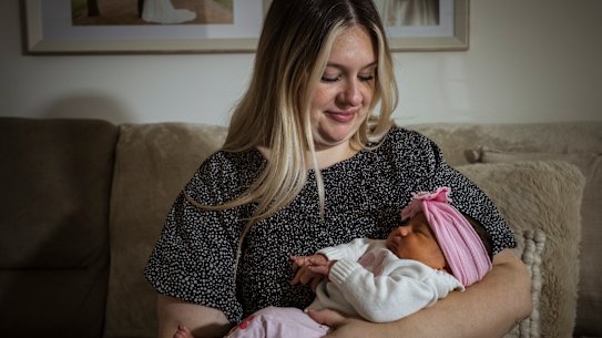 Maddison Dass and her daughter Juliette.