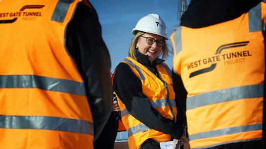 Victorian Premier Jacinta Allan addresses the media at a press conference in Melbourne on Sunday, July 21, 2024