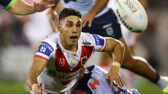 Done deal ... Tyrell Sloan has been upgraded to the Dragons top-30 squad and extended his deal until the end of 2024.