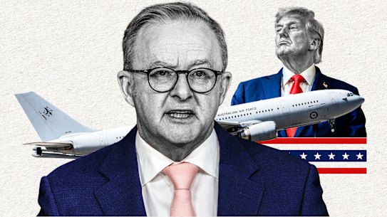 Australian Prime Minister Anthony Albanese and US President Donald Trump.