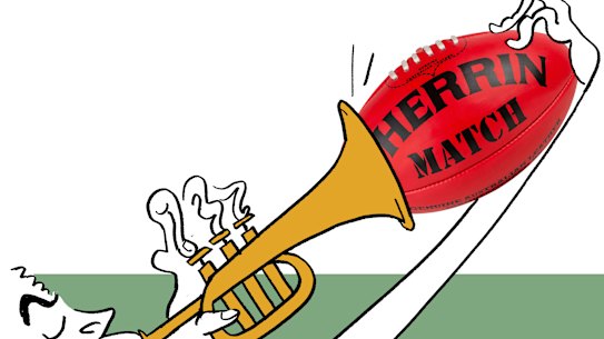 What is footy without lusty, operatic, gritty or sensual Dixieland trumpet tunes?