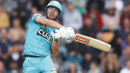 Chris Lynn during his Brisbane Heat days.