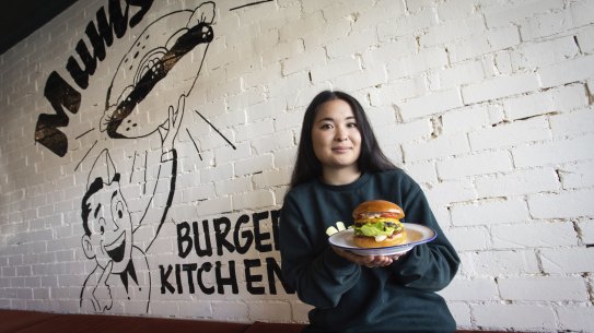 Esther Sun, owner of Mum’s Burger Kitchen in Boronia. 