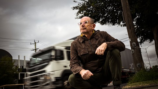 Maribyrnong Truck Action Group president Martin Wurt has been campaigning against heavy trucks in the inner-west.