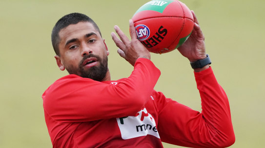 St Kilda's Brad Hill says the footage of the US riots has had an impact locally.